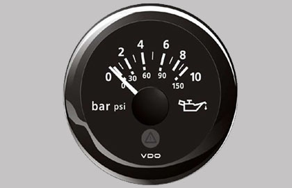 Marine Engine Oil Pressure Gauge 10Bar